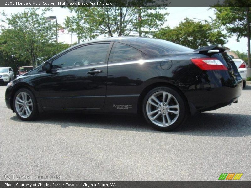 Nighthawk Black Pearl / Black 2008 Honda Civic Si Coupe