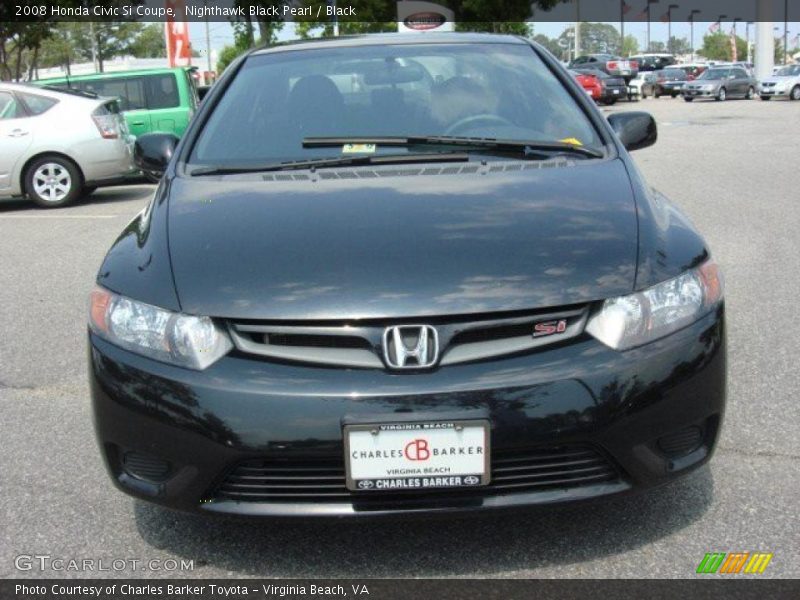 Nighthawk Black Pearl / Black 2008 Honda Civic Si Coupe