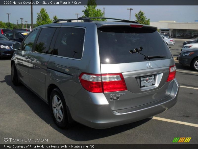 Slate Green Metallic / Gray 2007 Honda Odyssey EX