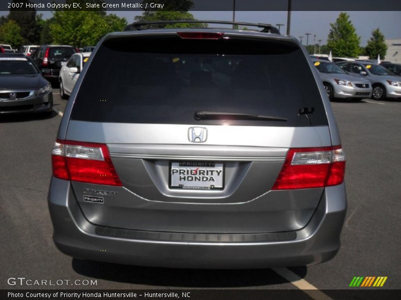 Slate Green Metallic / Gray 2007 Honda Odyssey EX
