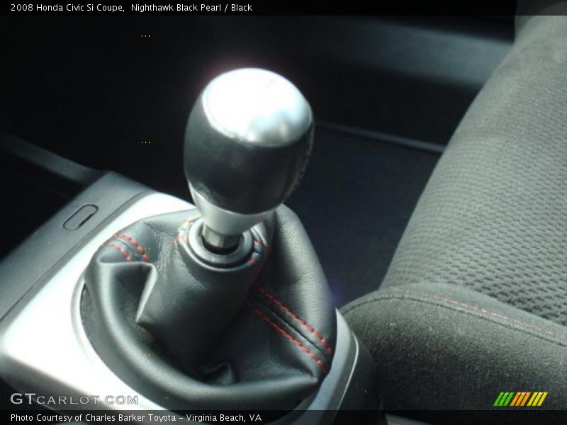 Nighthawk Black Pearl / Black 2008 Honda Civic Si Coupe