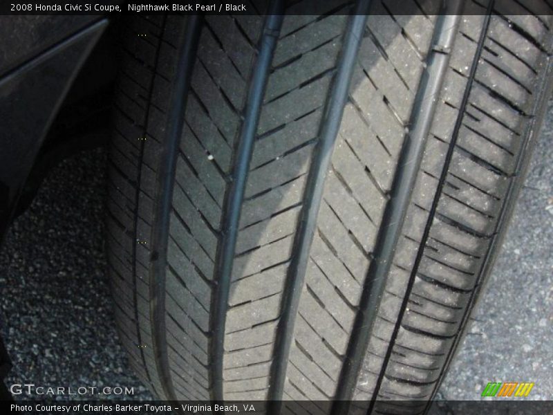 Nighthawk Black Pearl / Black 2008 Honda Civic Si Coupe