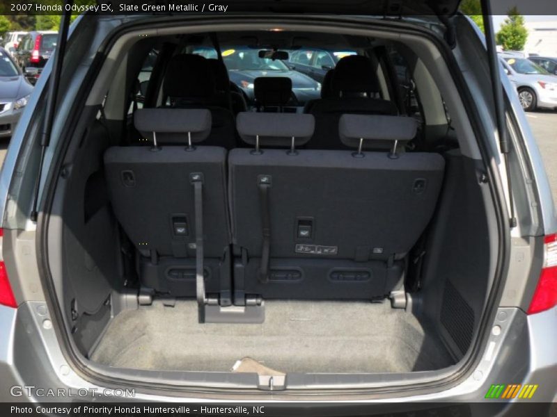 Slate Green Metallic / Gray 2007 Honda Odyssey EX