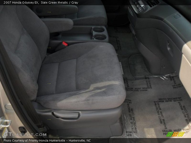 Slate Green Metallic / Gray 2007 Honda Odyssey EX
