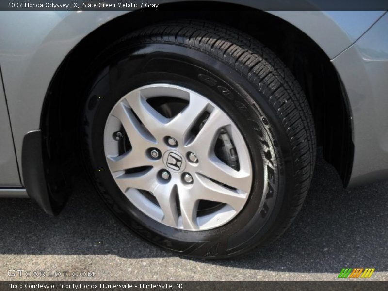 Slate Green Metallic / Gray 2007 Honda Odyssey EX