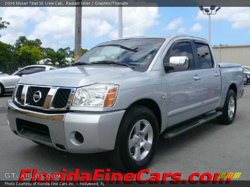 Radiant Silver / Graphite/Titanium 2004 Nissan Titan SE Crew Cab