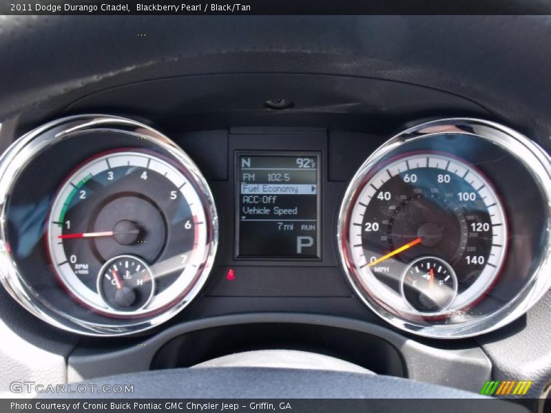 Blackberry Pearl / Black/Tan 2011 Dodge Durango Citadel