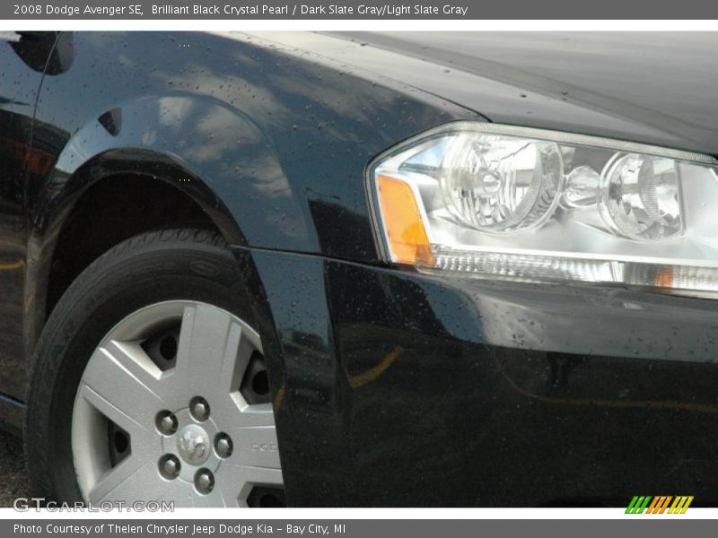 Brilliant Black Crystal Pearl / Dark Slate Gray/Light Slate Gray 2008 Dodge Avenger SE