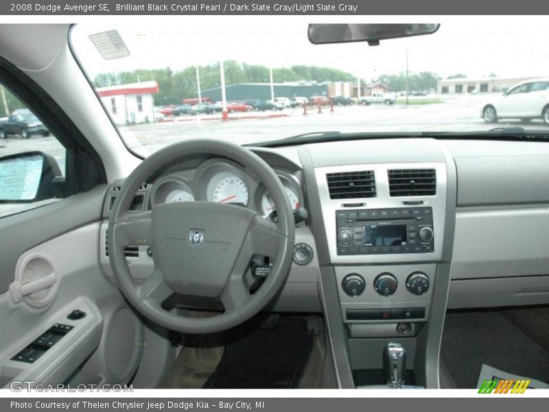 Brilliant Black Crystal Pearl / Dark Slate Gray/Light Slate Gray 2008 Dodge Avenger SE