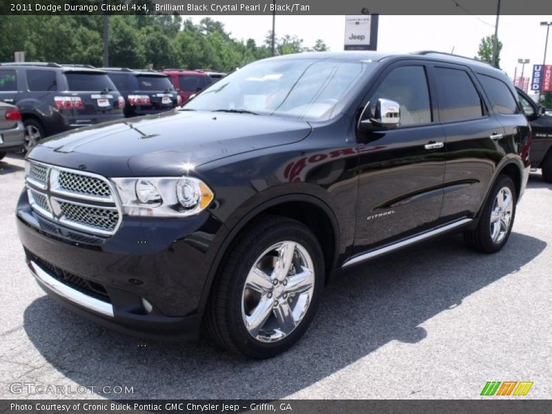 Brilliant Black Crystal Pearl / Black/Tan 2011 Dodge Durango Citadel 4x4