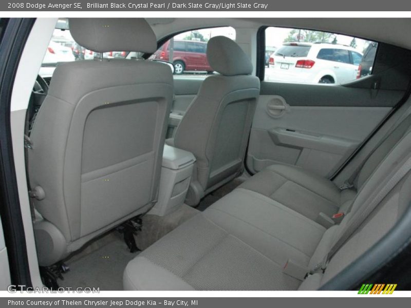 Brilliant Black Crystal Pearl / Dark Slate Gray/Light Slate Gray 2008 Dodge Avenger SE