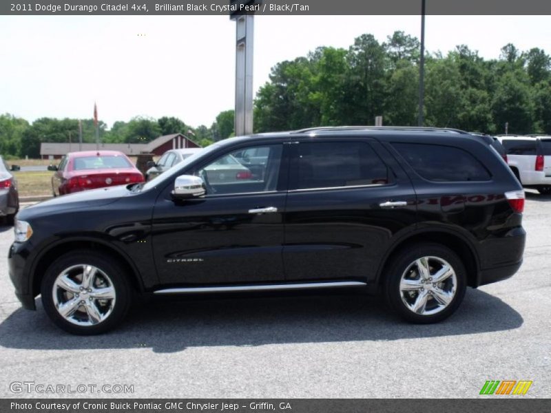 Brilliant Black Crystal Pearl / Black/Tan 2011 Dodge Durango Citadel 4x4