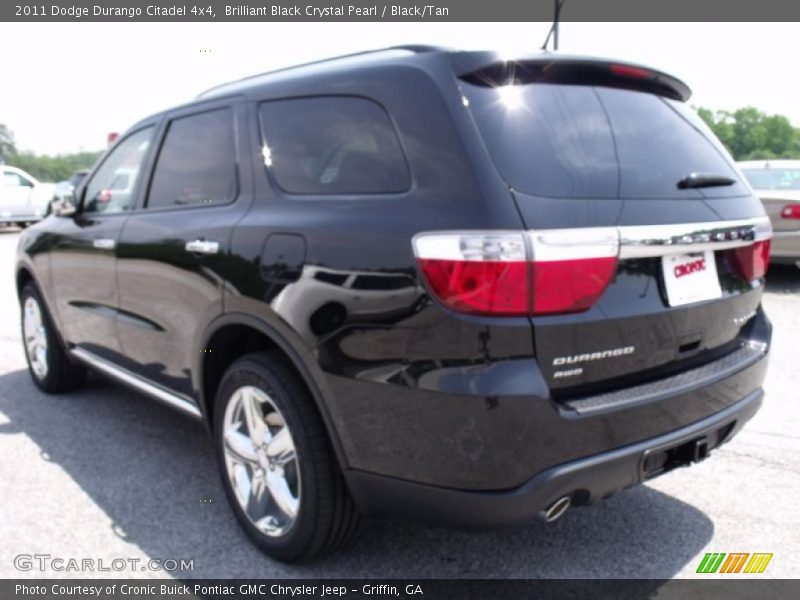 Brilliant Black Crystal Pearl / Black/Tan 2011 Dodge Durango Citadel 4x4