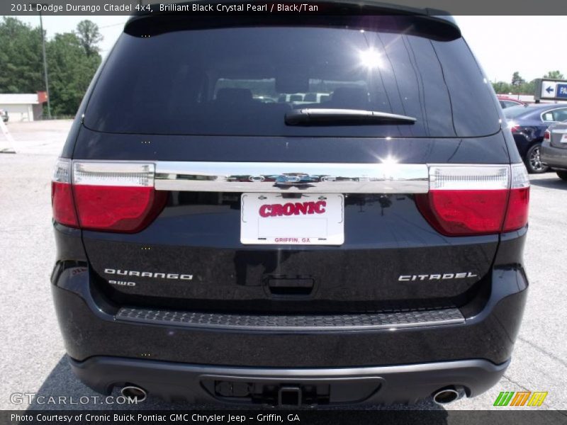 Brilliant Black Crystal Pearl / Black/Tan 2011 Dodge Durango Citadel 4x4