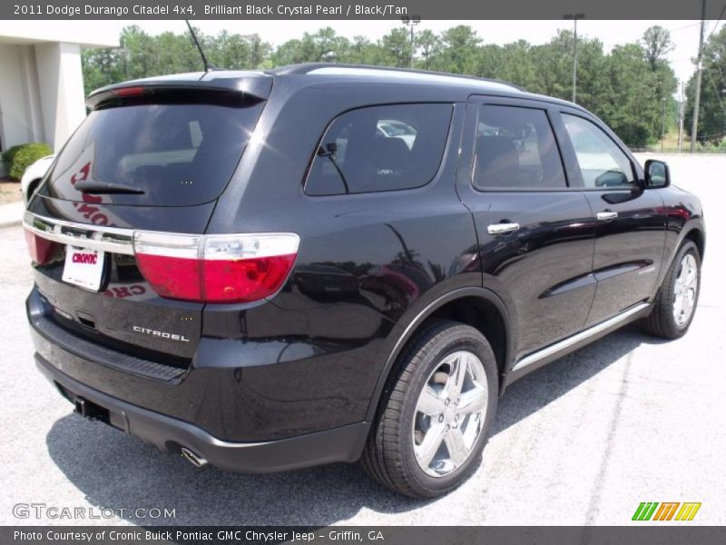 Brilliant Black Crystal Pearl / Black/Tan 2011 Dodge Durango Citadel 4x4