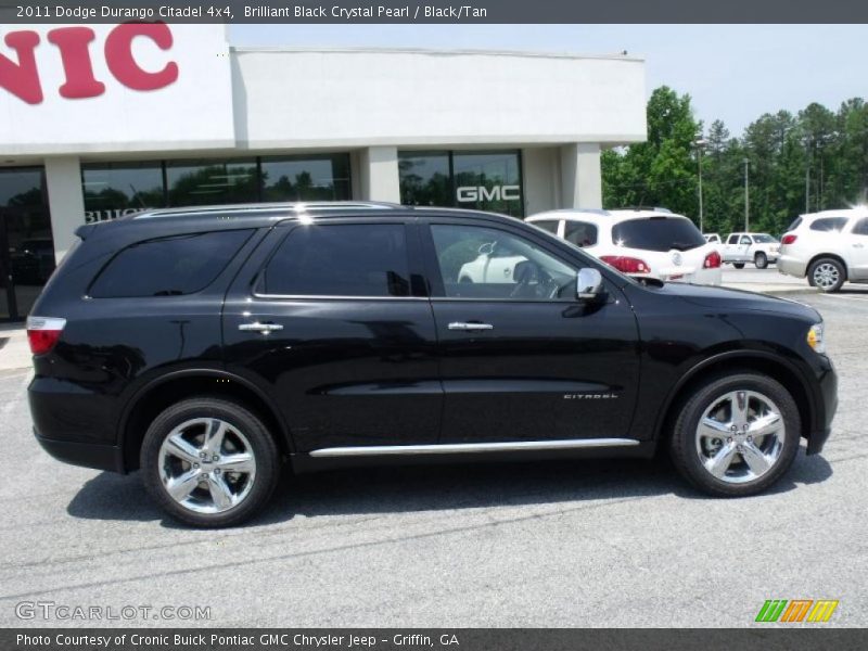 Brilliant Black Crystal Pearl / Black/Tan 2011 Dodge Durango Citadel 4x4