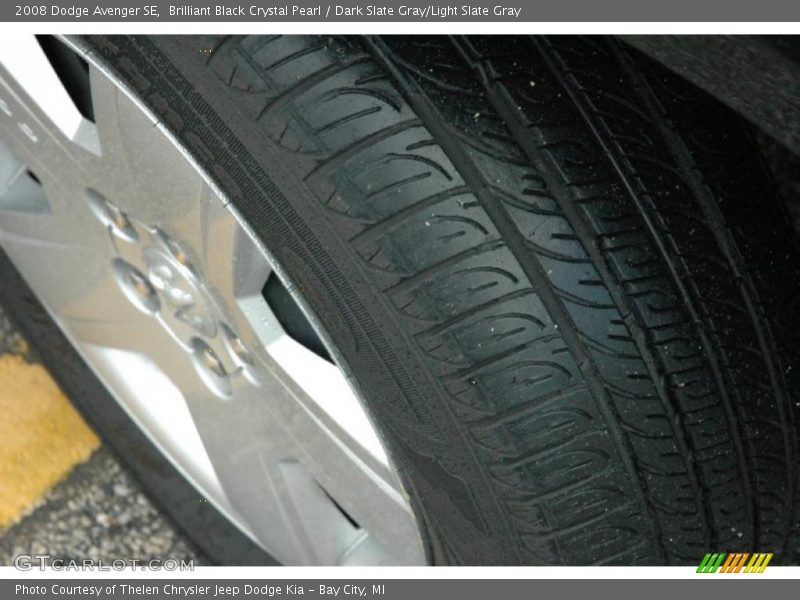Brilliant Black Crystal Pearl / Dark Slate Gray/Light Slate Gray 2008 Dodge Avenger SE