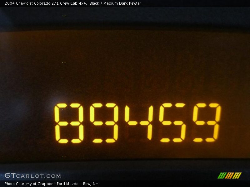 Black / Medium Dark Pewter 2004 Chevrolet Colorado Z71 Crew Cab 4x4