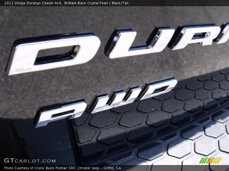 Brilliant Black Crystal Pearl / Black/Tan 2011 Dodge Durango Citadel 4x4