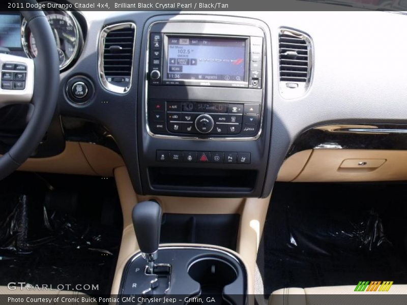 Brilliant Black Crystal Pearl / Black/Tan 2011 Dodge Durango Citadel 4x4