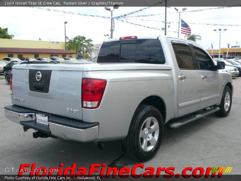Radiant Silver / Graphite/Titanium 2004 Nissan Titan SE Crew Cab