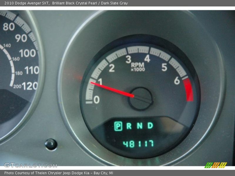Brilliant Black Crystal Pearl / Dark Slate Gray 2010 Dodge Avenger SXT