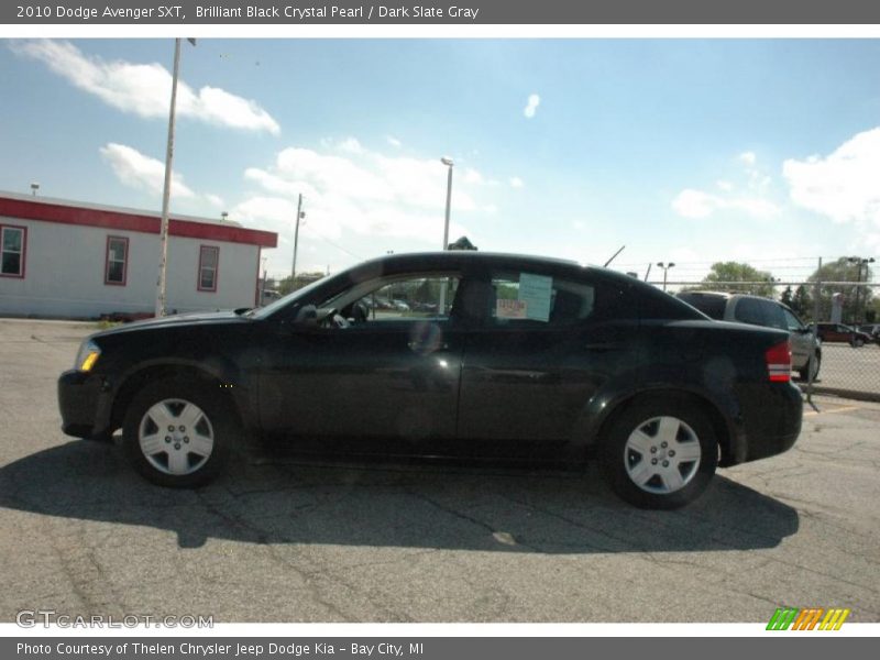 Brilliant Black Crystal Pearl / Dark Slate Gray 2010 Dodge Avenger SXT