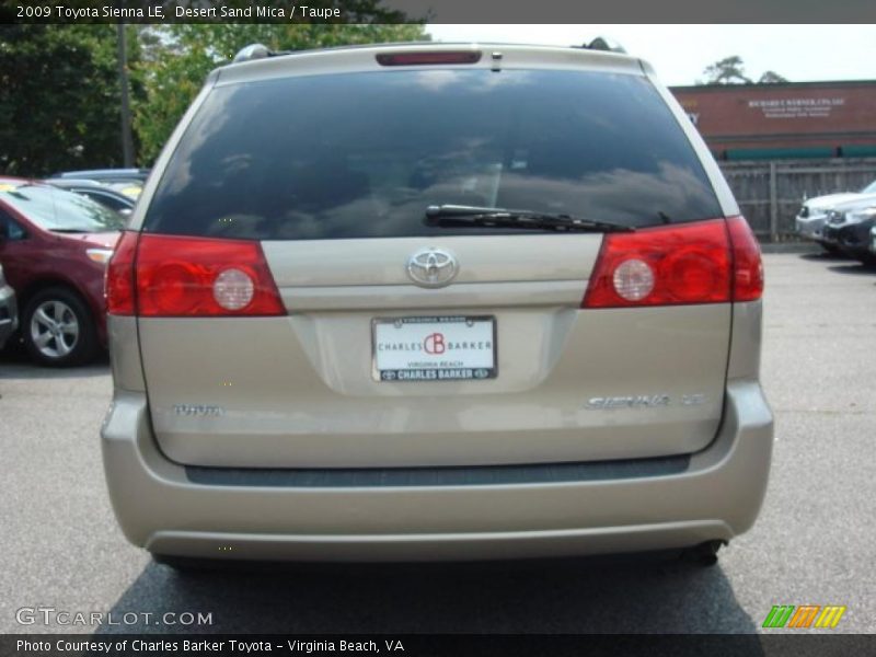 Desert Sand Mica / Taupe 2009 Toyota Sienna LE