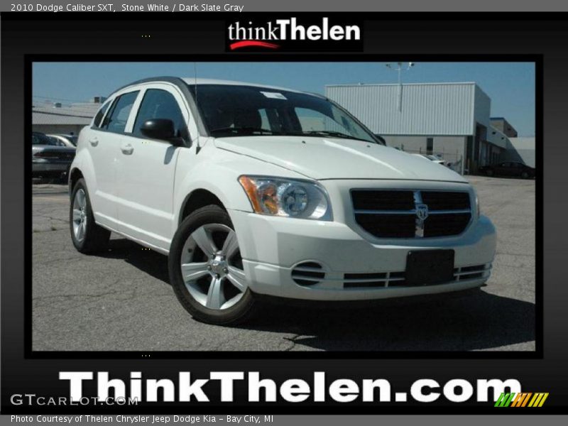 Stone White / Dark Slate Gray 2010 Dodge Caliber SXT