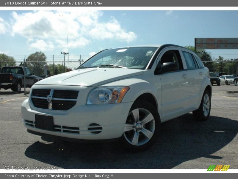 Stone White / Dark Slate Gray 2010 Dodge Caliber SXT