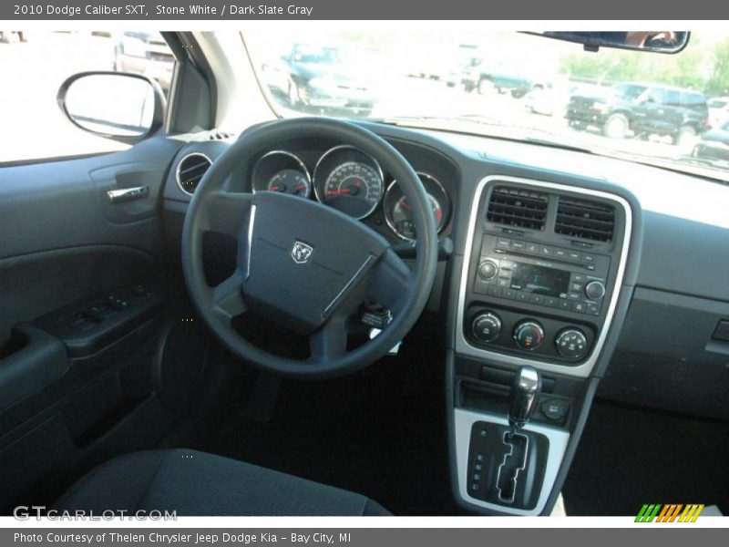 Stone White / Dark Slate Gray 2010 Dodge Caliber SXT