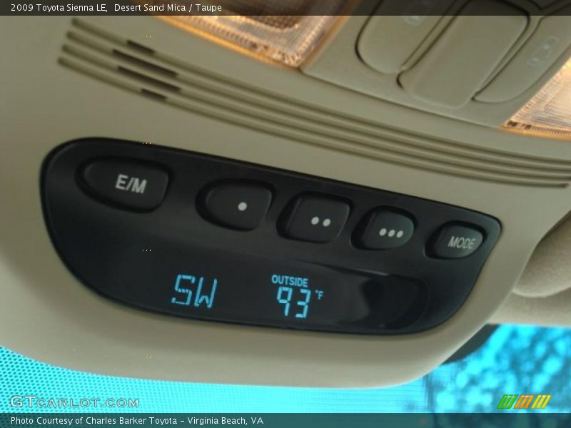 Desert Sand Mica / Taupe 2009 Toyota Sienna LE