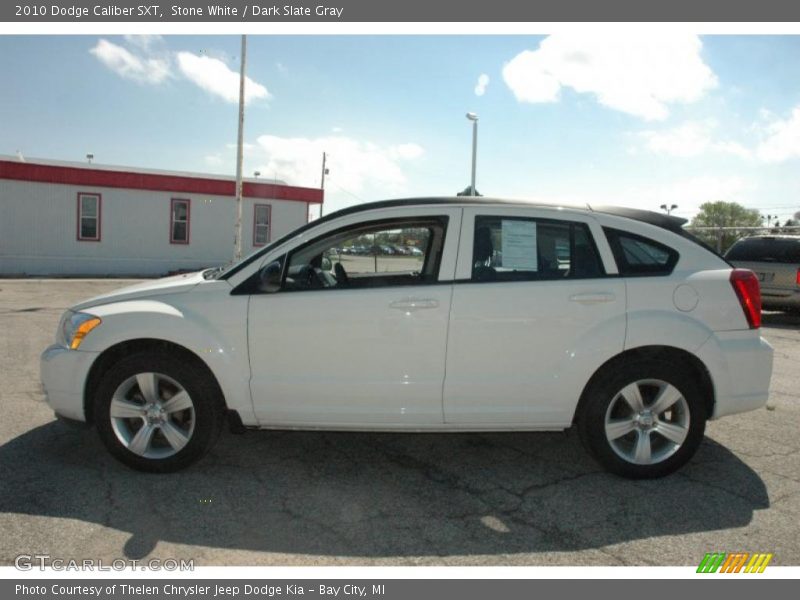 Stone White / Dark Slate Gray 2010 Dodge Caliber SXT