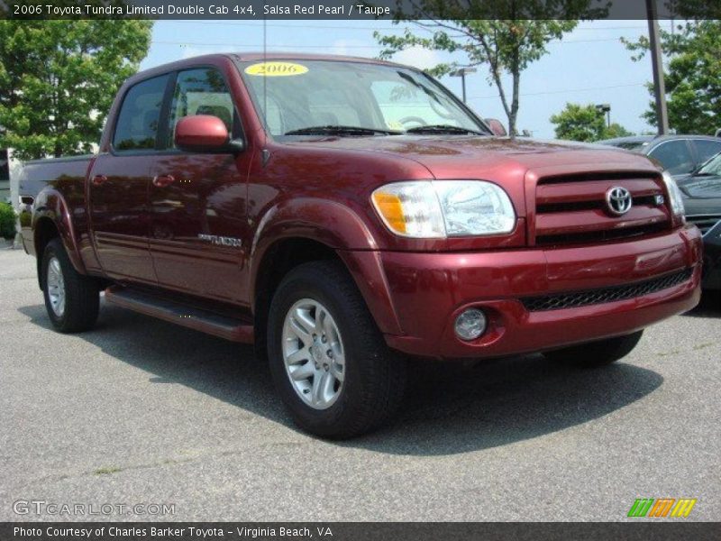 Salsa Red Pearl / Taupe 2006 Toyota Tundra Limited Double Cab 4x4