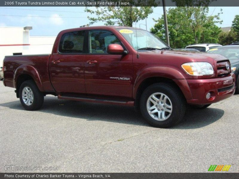 Salsa Red Pearl / Taupe 2006 Toyota Tundra Limited Double Cab 4x4