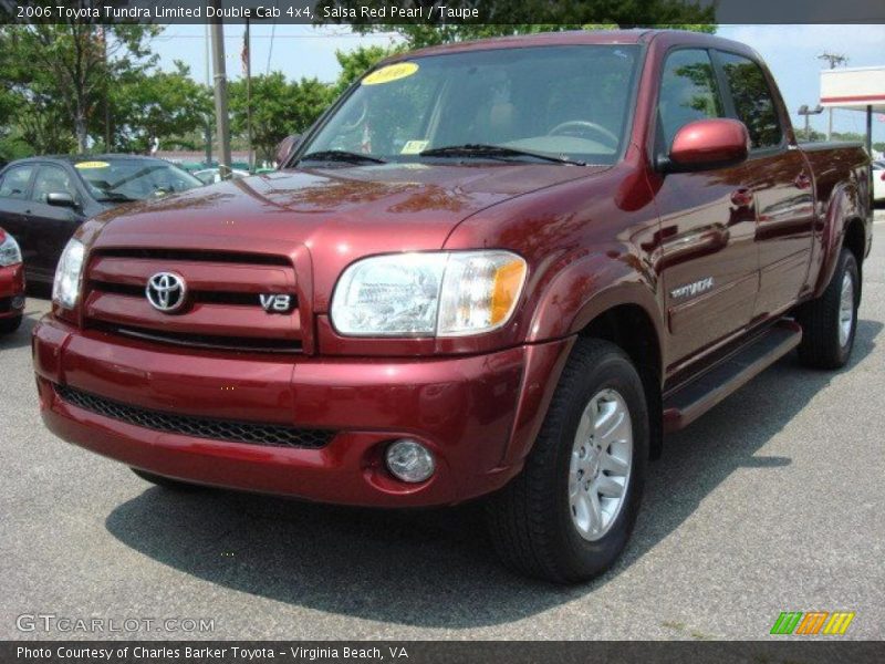Salsa Red Pearl / Taupe 2006 Toyota Tundra Limited Double Cab 4x4