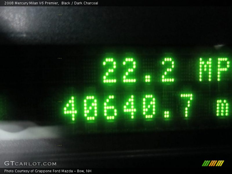 Black / Dark Charcoal 2008 Mercury Milan V6 Premier