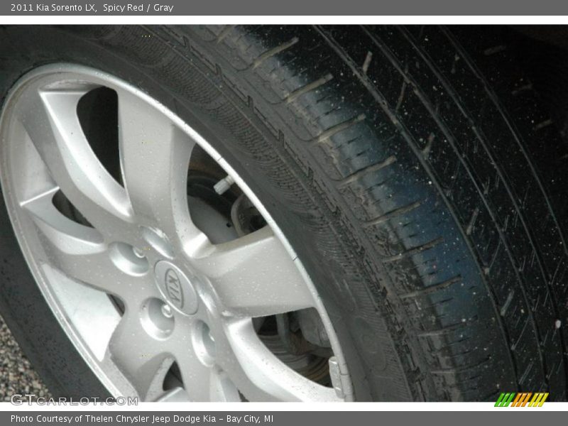 Spicy Red / Gray 2011 Kia Sorento LX