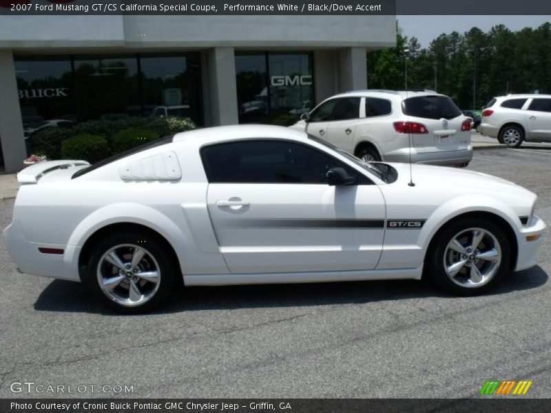 Performance White / Black/Dove Accent 2007 Ford Mustang GT/CS California Special Coupe