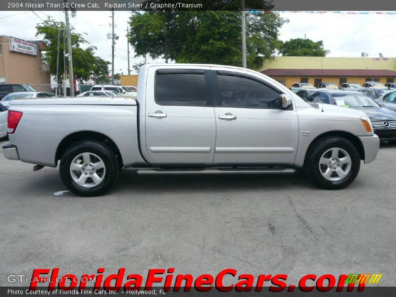 Radiant Silver / Graphite/Titanium 2004 Nissan Titan SE Crew Cab