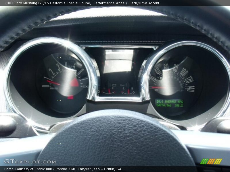 Performance White / Black/Dove Accent 2007 Ford Mustang GT/CS California Special Coupe
