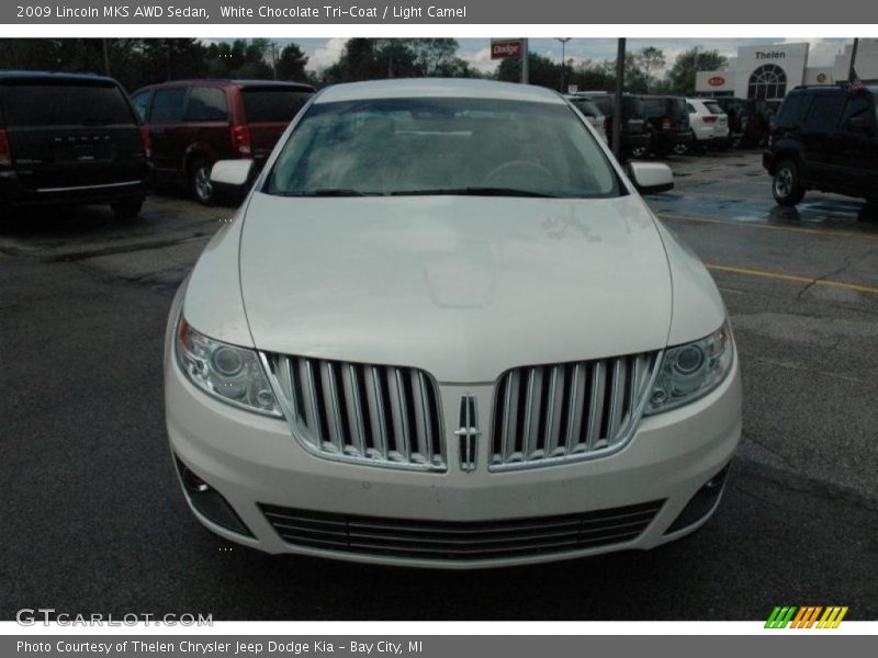White Chocolate Tri-Coat / Light Camel 2009 Lincoln MKS AWD Sedan