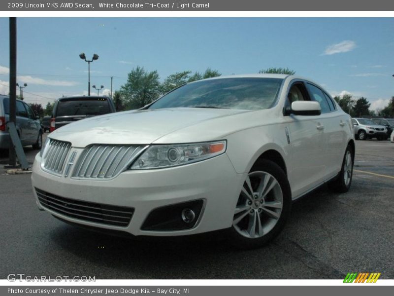 White Chocolate Tri-Coat / Light Camel 2009 Lincoln MKS AWD Sedan