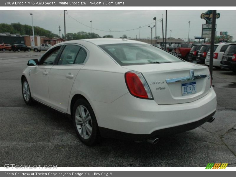 White Chocolate Tri-Coat / Light Camel 2009 Lincoln MKS AWD Sedan
