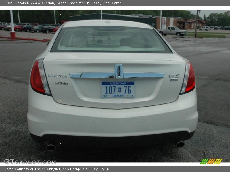 White Chocolate Tri-Coat / Light Camel 2009 Lincoln MKS AWD Sedan