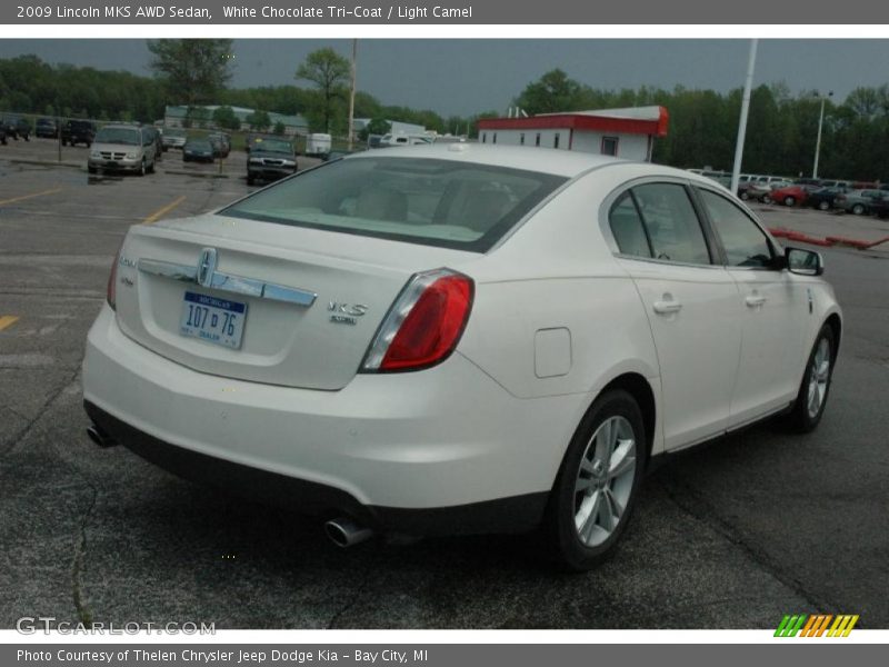 White Chocolate Tri-Coat / Light Camel 2009 Lincoln MKS AWD Sedan