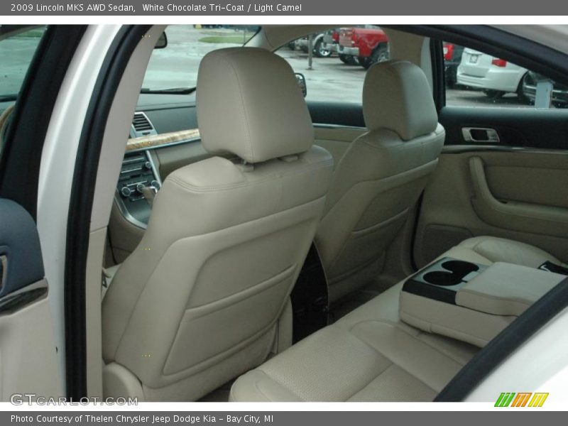 White Chocolate Tri-Coat / Light Camel 2009 Lincoln MKS AWD Sedan