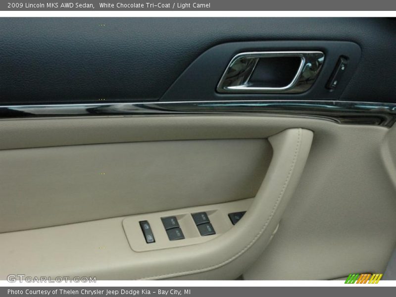 White Chocolate Tri-Coat / Light Camel 2009 Lincoln MKS AWD Sedan