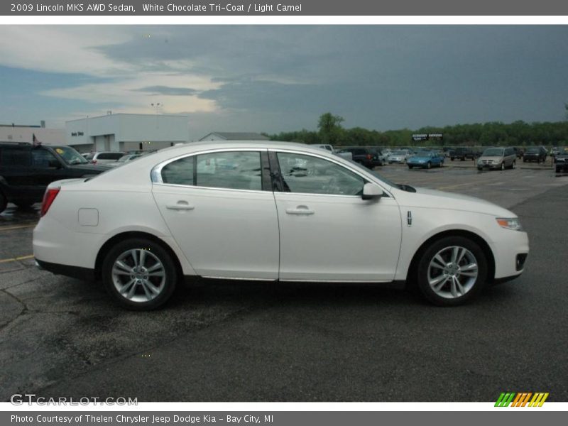 White Chocolate Tri-Coat / Light Camel 2009 Lincoln MKS AWD Sedan