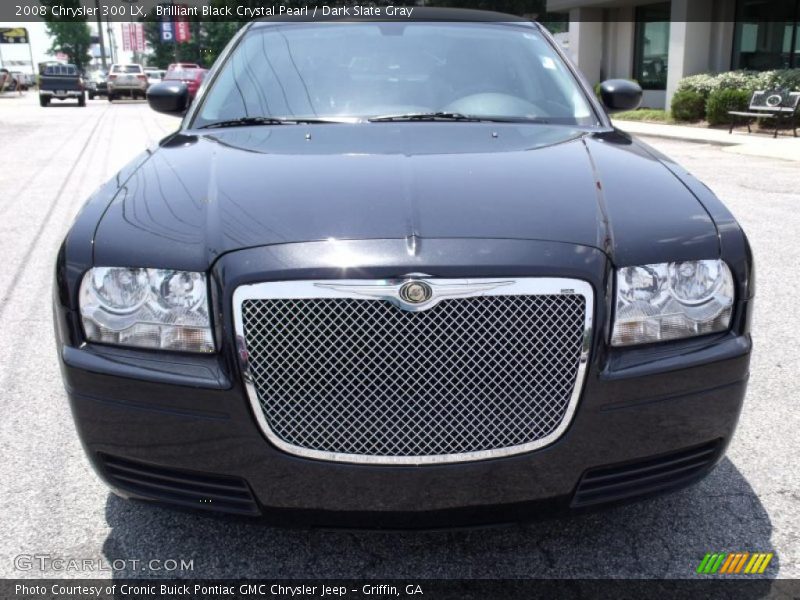 Brilliant Black Crystal Pearl / Dark Slate Gray 2008 Chrysler 300 LX